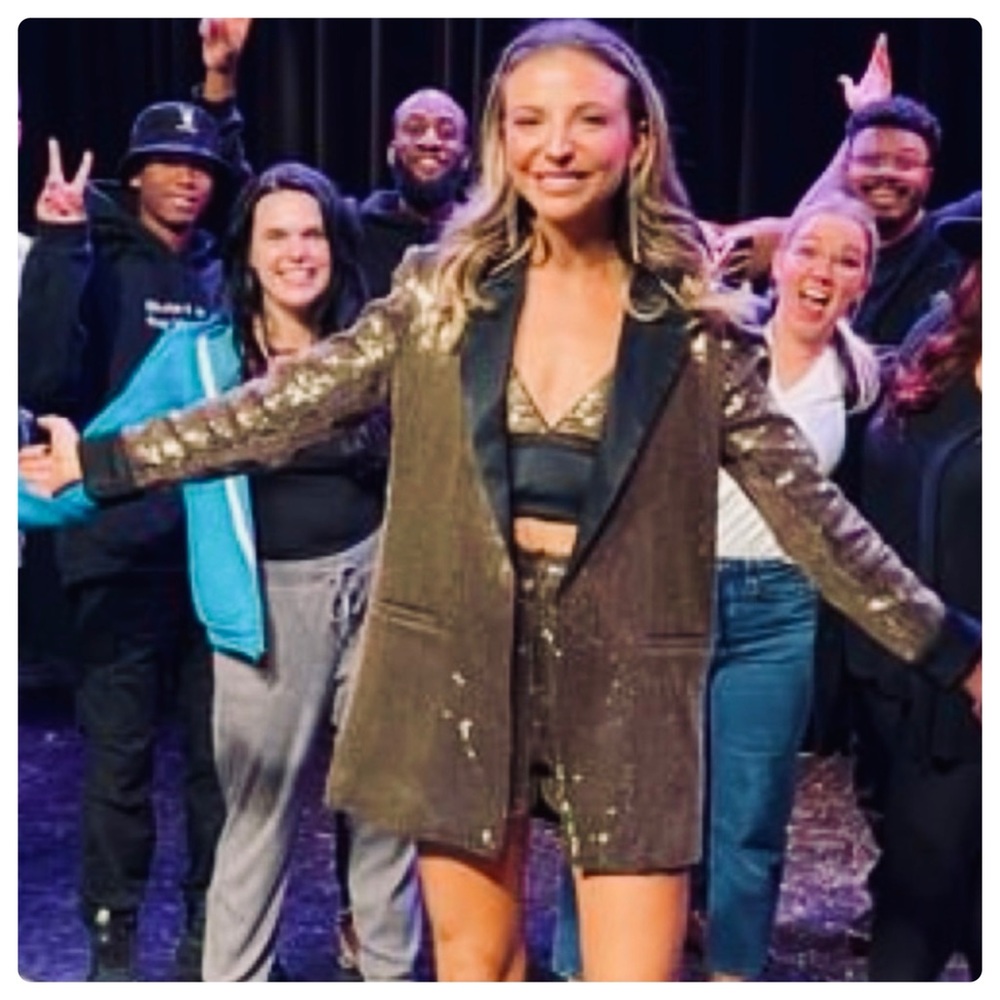 ALICE + OLIVIA Kylie Shawl Collar Sequin Jacket - Picture 10 of 15
